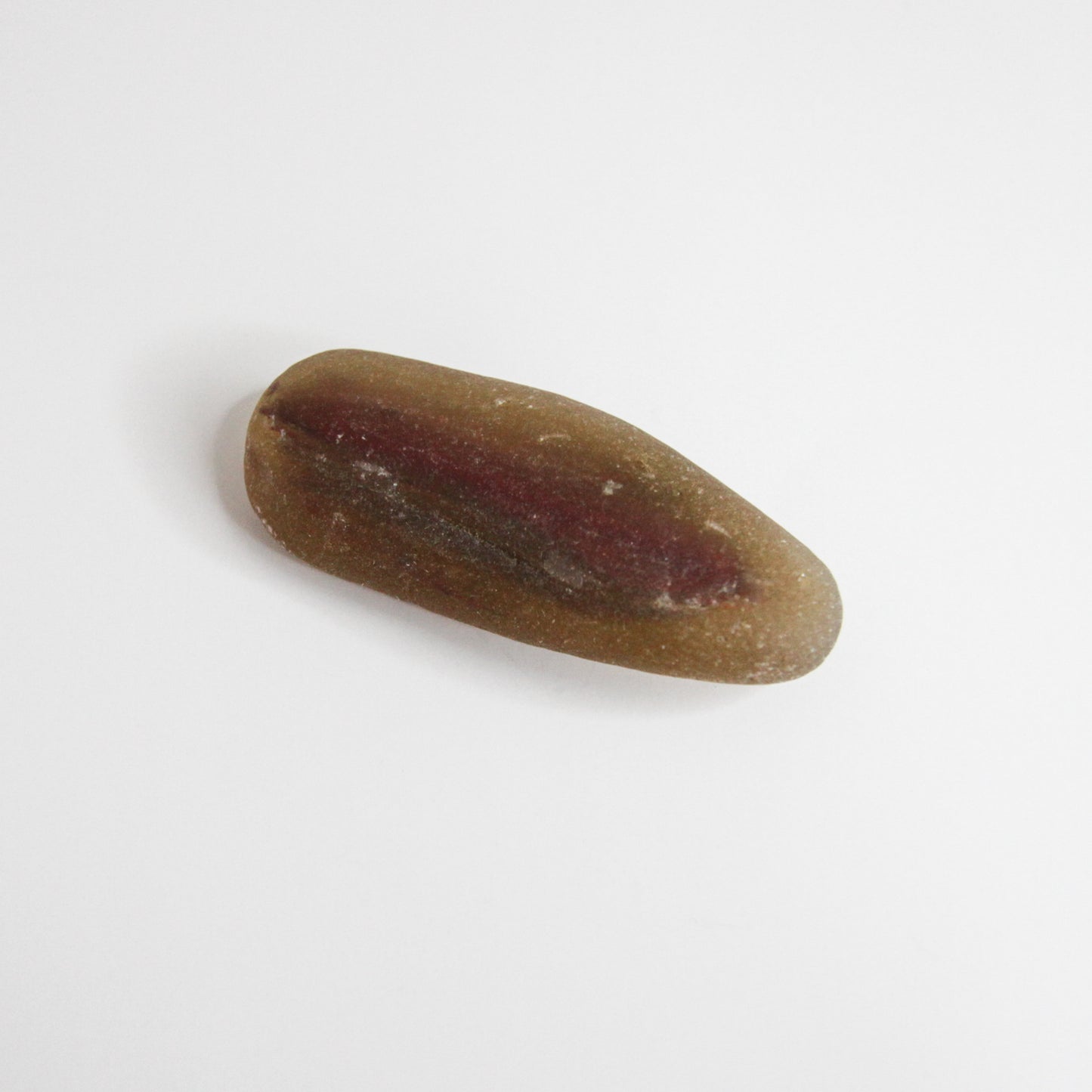 Rare Dark Amber & Brown Seaham Sea Glass Piece – Long English Beach Glass Find