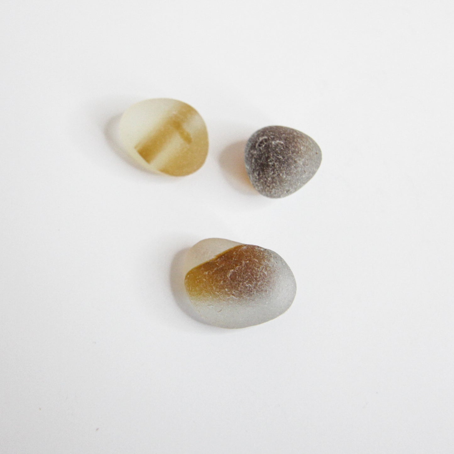 Rare Brown End Of Day Seaham Sea Glass Collection – Multi Tone Amber & White English Beach Glass Pieces