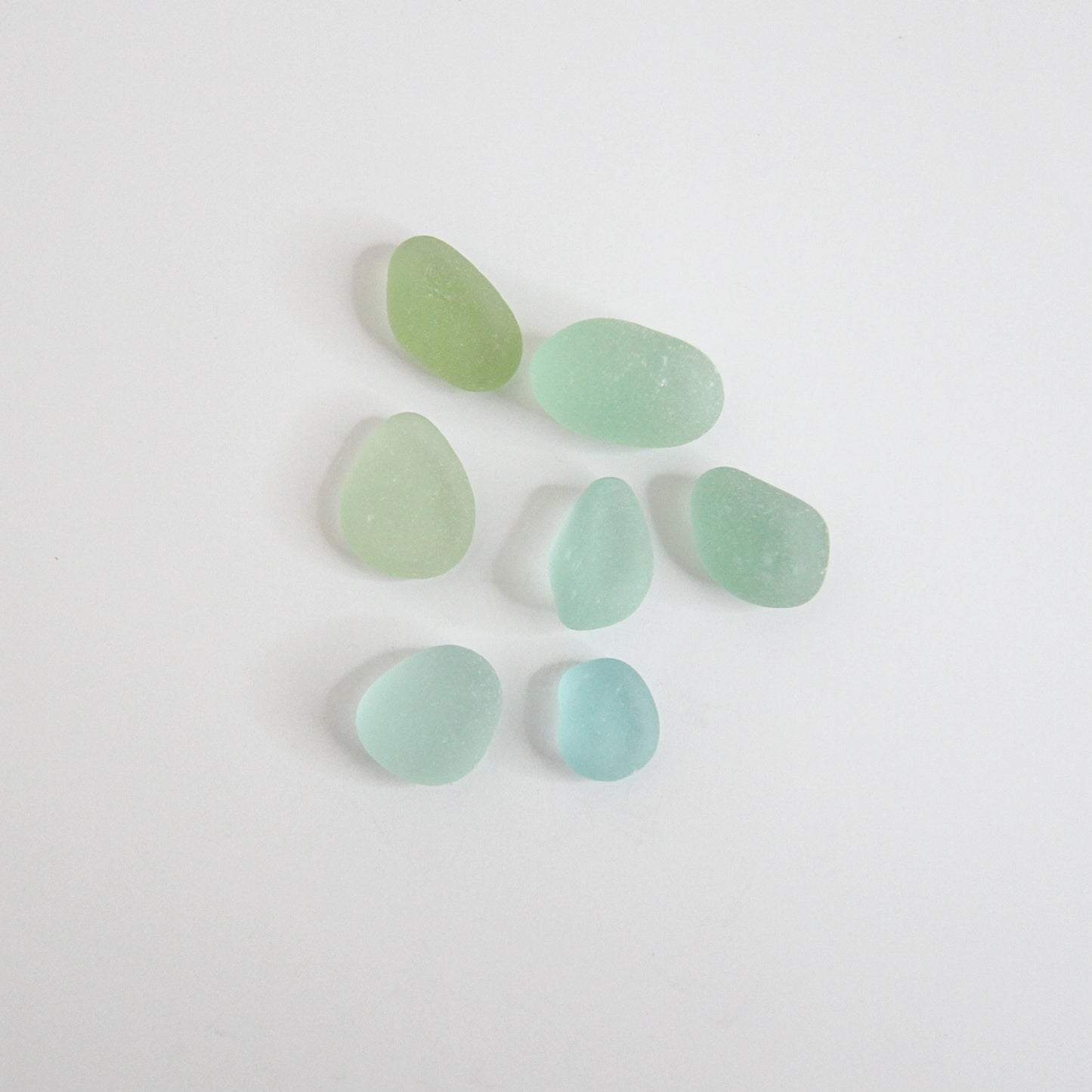 Pastel Seaham Sea Glass Collection – Soft Aqua, Mint & Pale Green English Beach Glass Pieces