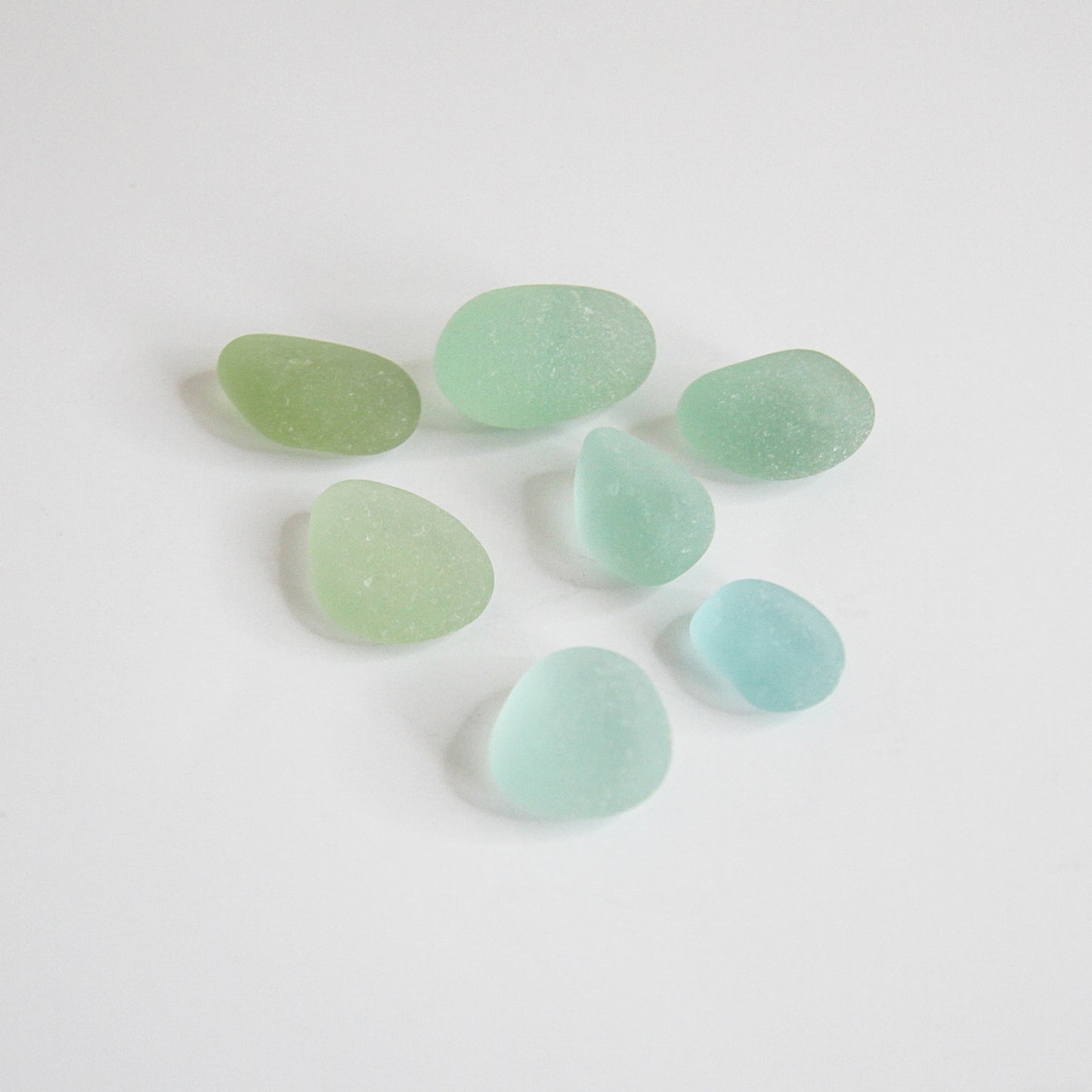 Pastel Seaham Sea Glass Collection – Soft Aqua, Mint & Pale Green English Beach Glass Pieces
