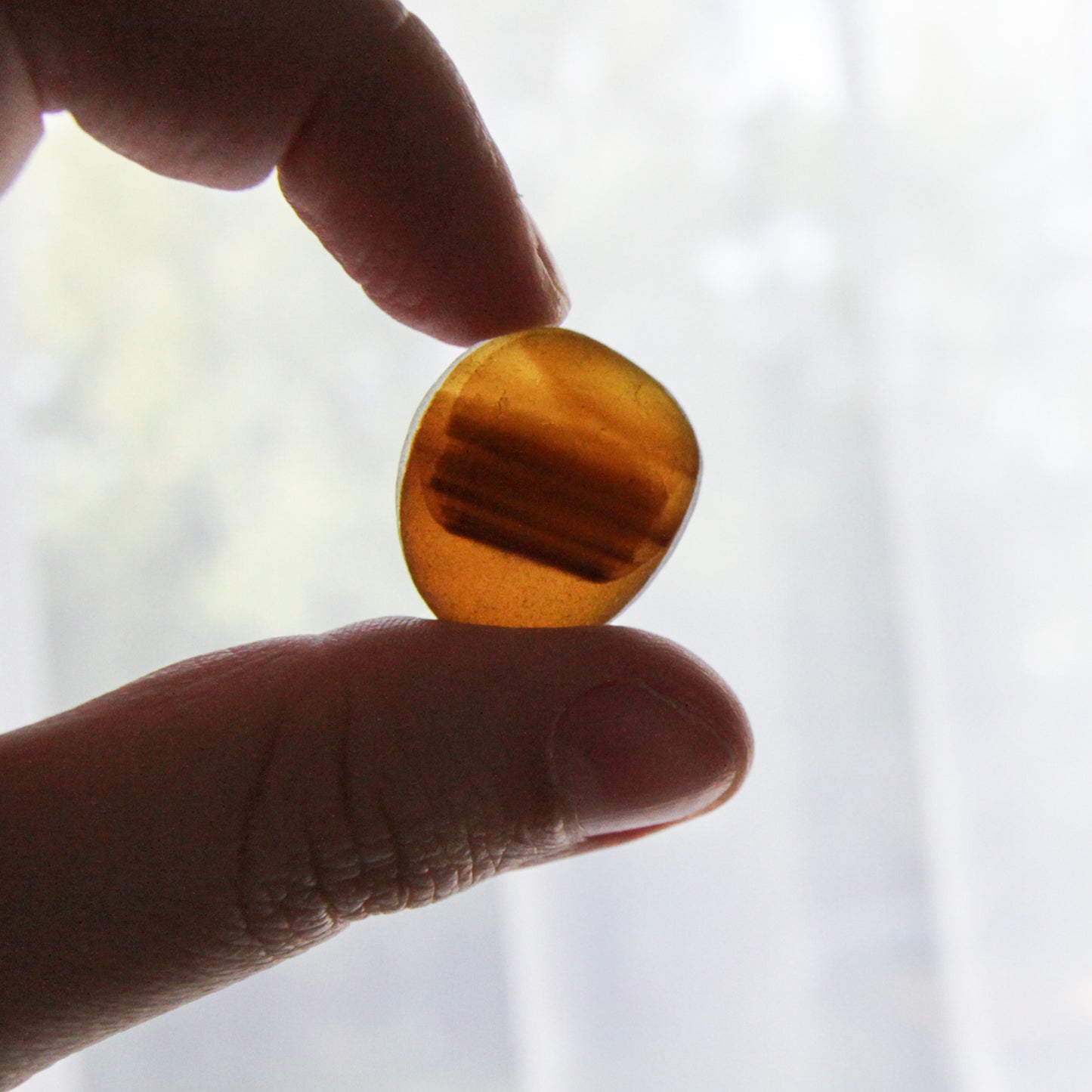 Rare End Of Day Seaham Sea Glass – Brown Multi Layer English Sea Glass Piece – Collectors Beach Glass