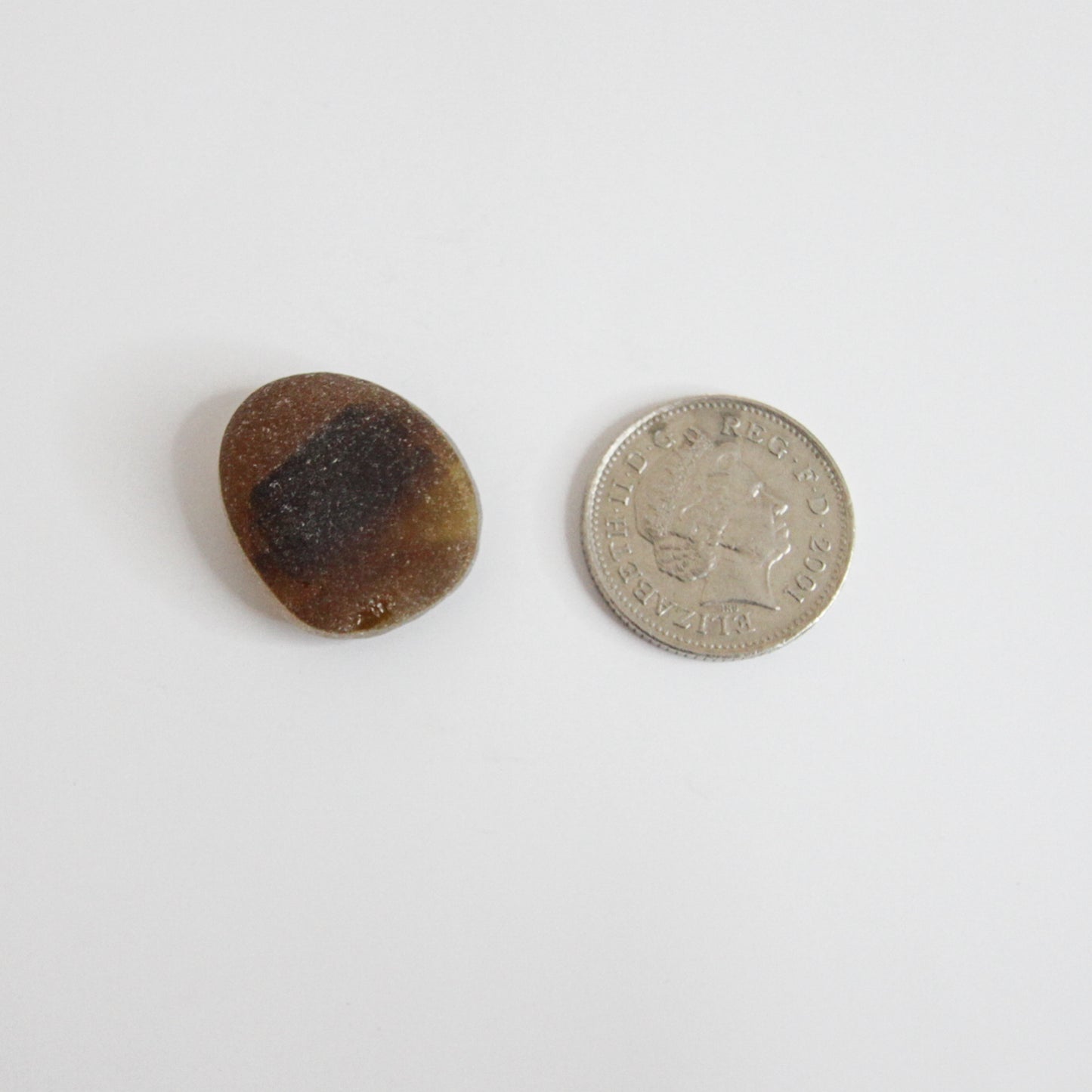 Rare End Of Day Seaham Sea Glass – Brown Multi Layer English Sea Glass Piece – Collectors Beach Glass