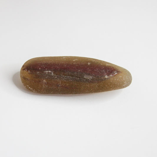 Rare Dark Amber & Brown Seaham Sea Glass Piece – Long English Beach Glass Find