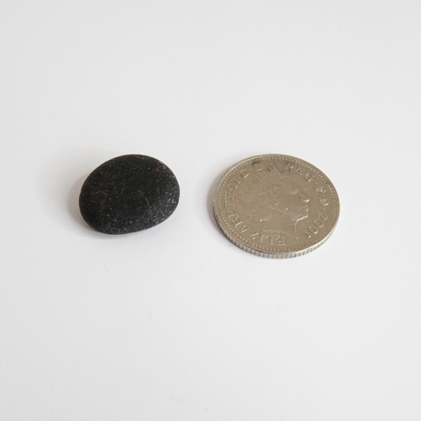 Rare Black & Deep Purple Seaham Sea Glass – Genuine UV/Dark Amethyst English Beach Glass Piece