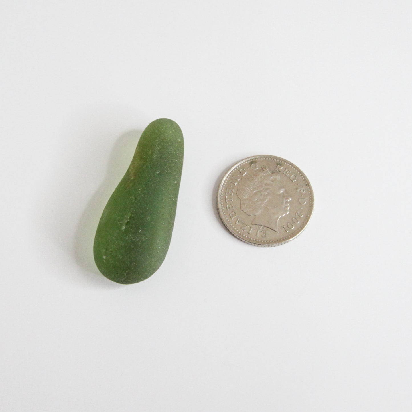 Large Long Green Seaham Sea Glass – Genuine English Beach Glass Pendant Piece
