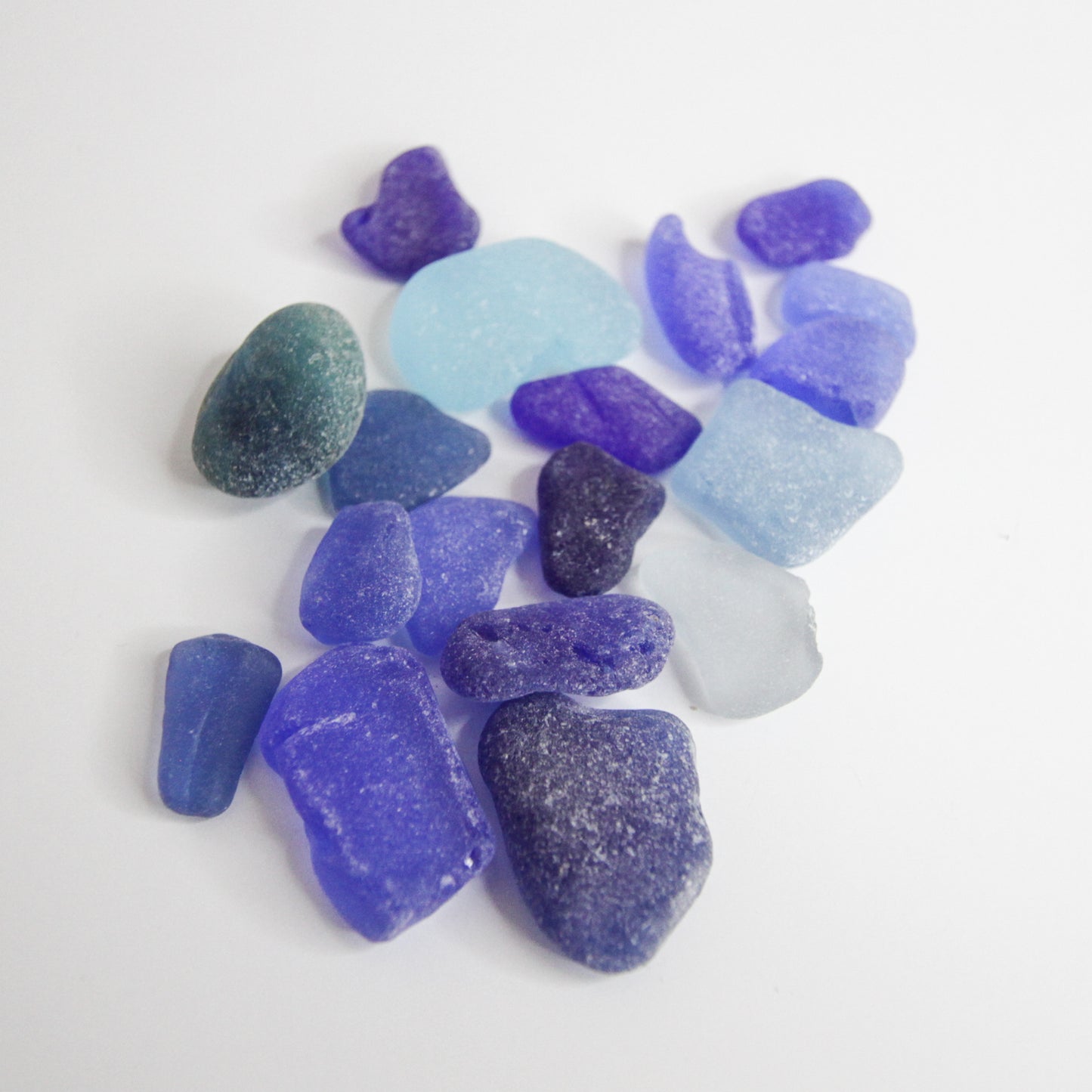 Rare Cobalt & Blue Seaham Sea Glass Collection – Genuine English Beach Glass for Jewellery Making & Collectors