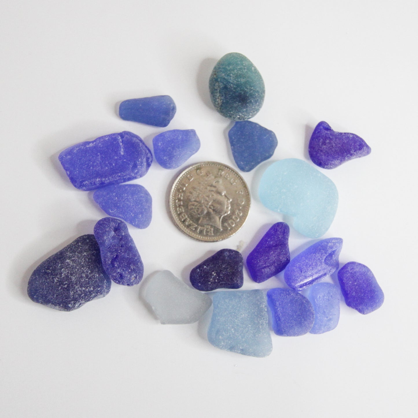 Rare Cobalt & Blue Seaham Sea Glass Collection – Genuine English Beach Glass for Jewellery Making & Collectors