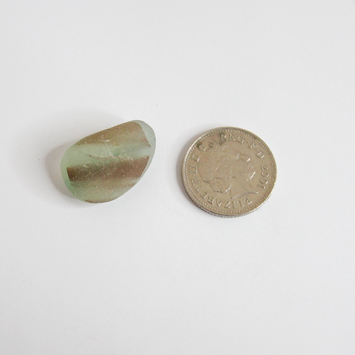 Rare End Of Day Green Seaham Sea Glass Piece – Multi Layered English Sea Glass – Handpicked From Seaham Beach