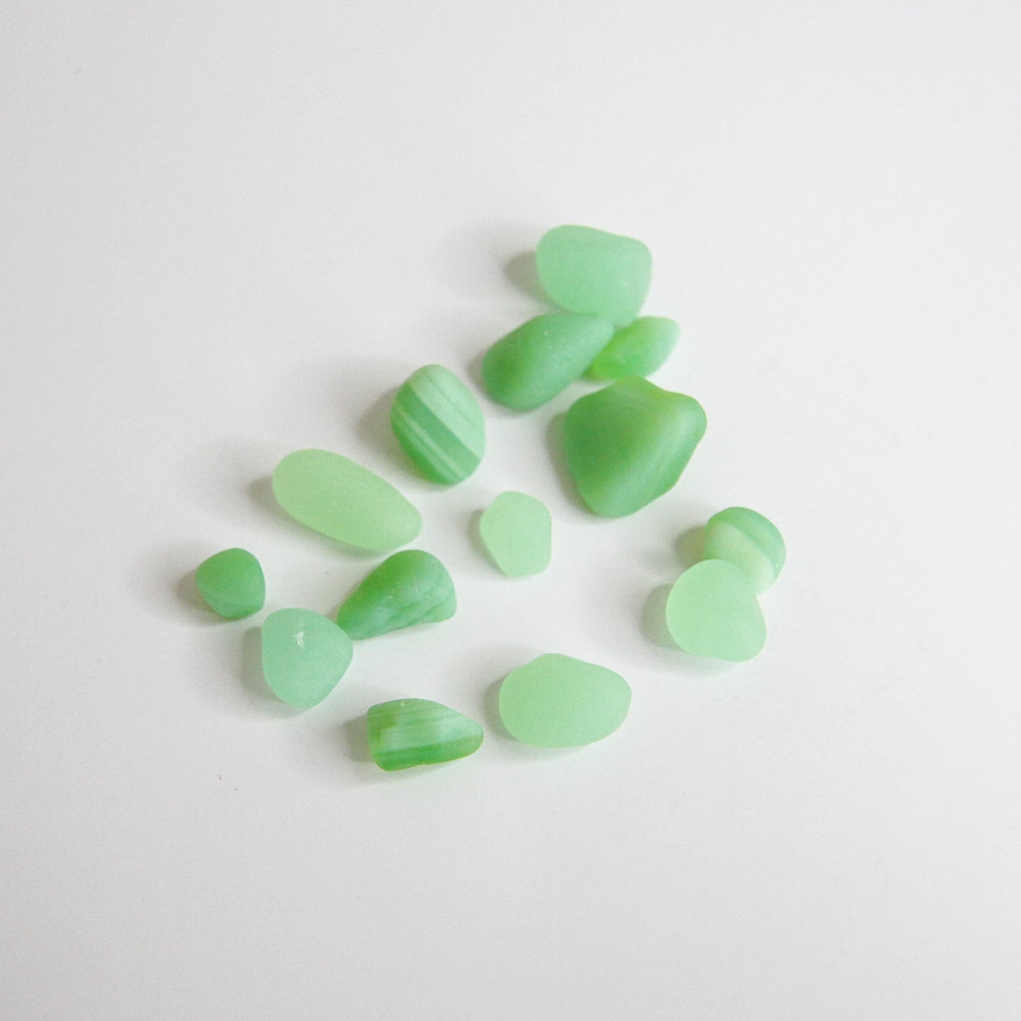 Rare Light Green Seaham Sea Glass Collection – Mixed End Of Day English Sea Glass – Handpicked From Seaham Beach